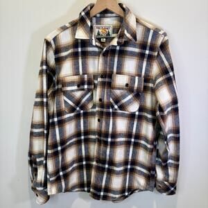 Free Planet Shacket Men's Med 100% Cotton Neutral Soft Comfy Shirt Jacket NWOT